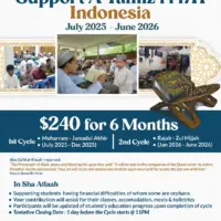 Support A Tahfiz for 6 months (2nd Cycle)